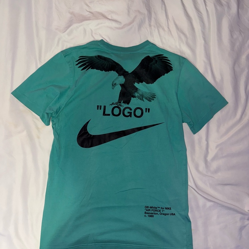 Nike x Off White Blue Short Sleeve Tee